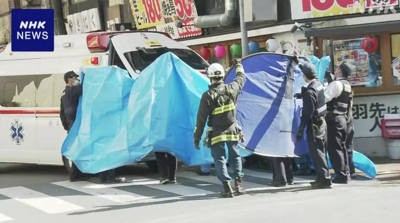 日本九州熊本市中心稍早驚傳持刀砍人案。取自NHK