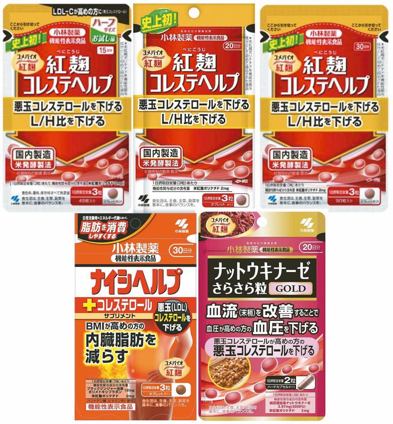 日本小林製藥的紅麴保健食品導致民眾出現腎病症狀。圖／取自小林製藥Ｘ