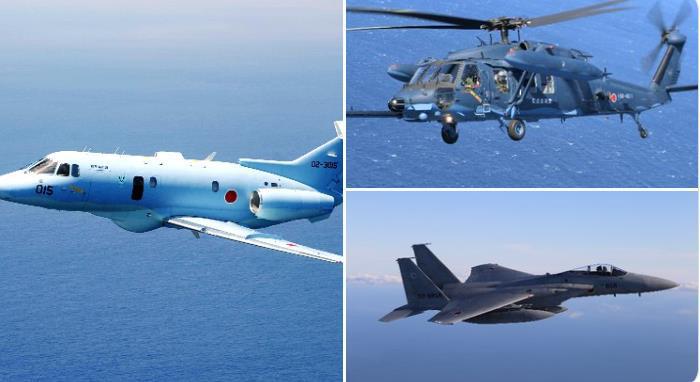 受花蓮大地震波及，日本航空自衛隊及海上自衛隊軍機已升空確認災情。取自X