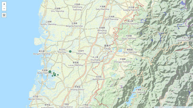 嘉義縣4月已經發生9起規模3以上地震。圖／取自氣象署網站