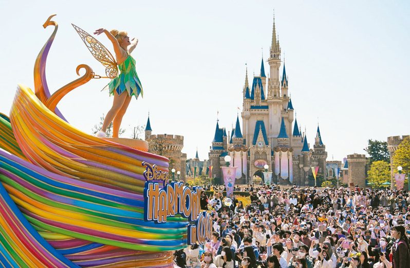 日本東京迪士尼樂園。歐新社