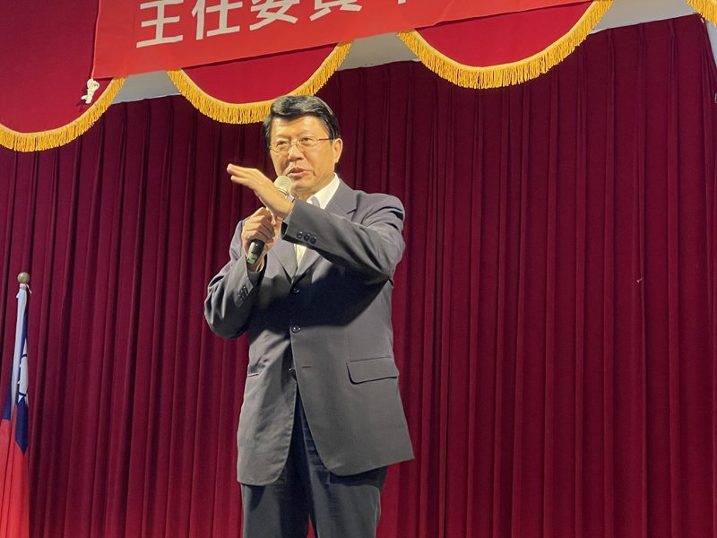 立委謝龍介今天接任國民黨台南市黨部主委。記者林伯驊／攝影