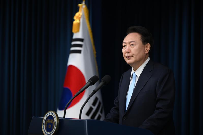 南韓總統尹錫悅要求從維護國家漁業資源的角度，應對中國大陸漁船非法捕撈問題。（歐新社）