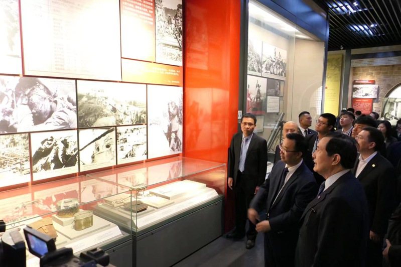 前總統馬英九９日參訪中國人民抗日戰爭紀念館及盧溝橋。圖／馬英九基金會提供