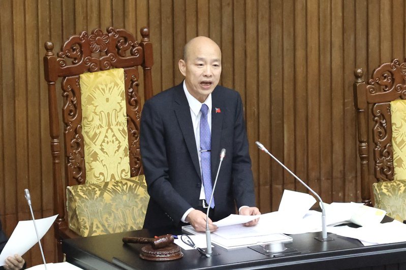 立法院長韓國瑜。圖/聯合報系資料照片
