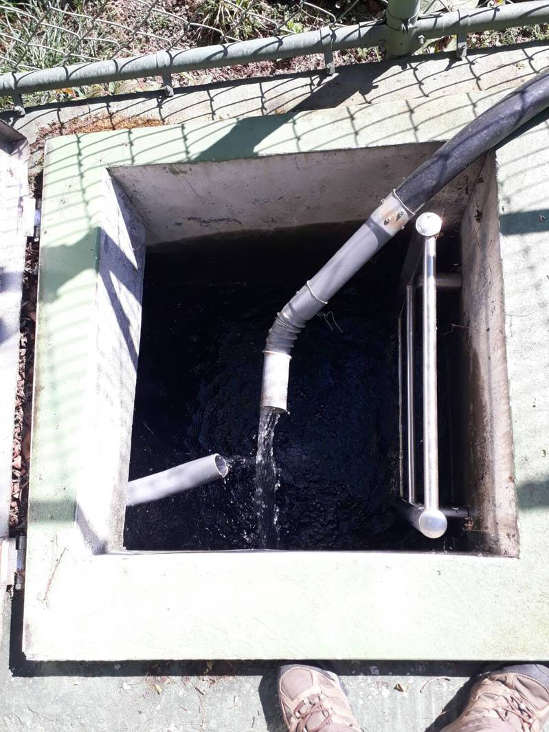 玉山塔塔加地区主要进水口仅剩三分之一的入水量。图／玉管处提供