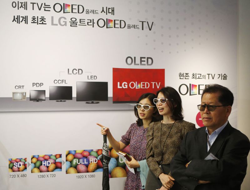 南韓廠商在中小型OLED面板市場上，遭遇中國強勁挑戰。路透