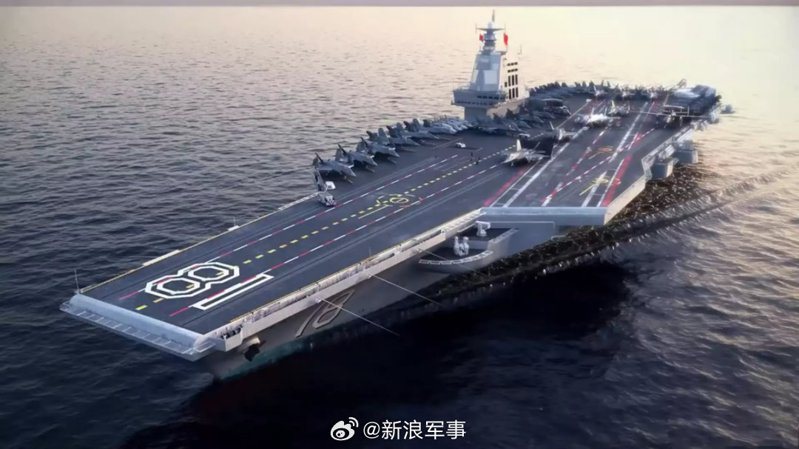 中国大陆海事局30日表示，长江口5月1日一大型船舶深水航道出口实施交通管制。（图／取自新浪军事）