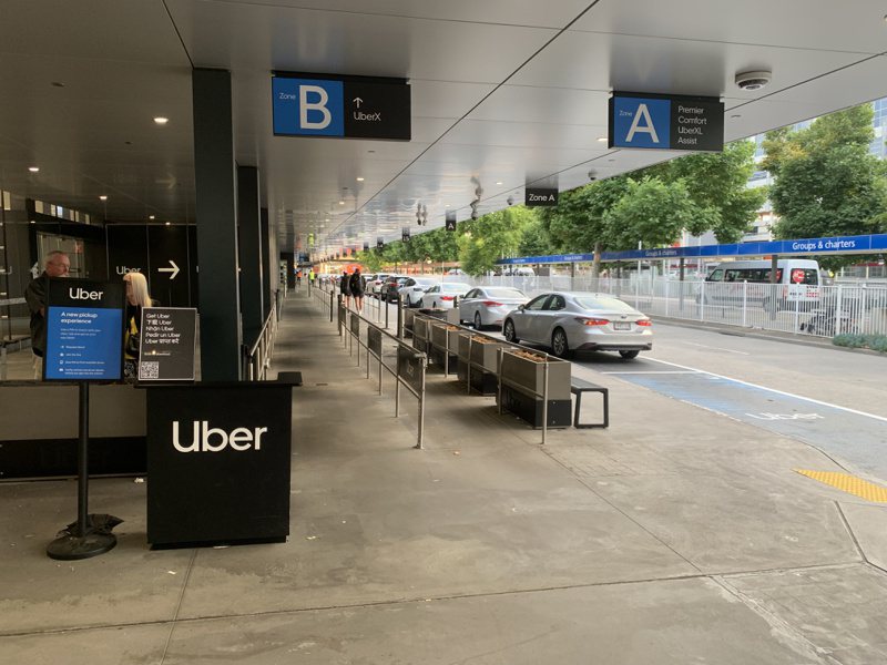 澳洲目前已经有4个机场设置入境后Uber专门候车区，第5个合作机场也即将发布。图／Uber提供