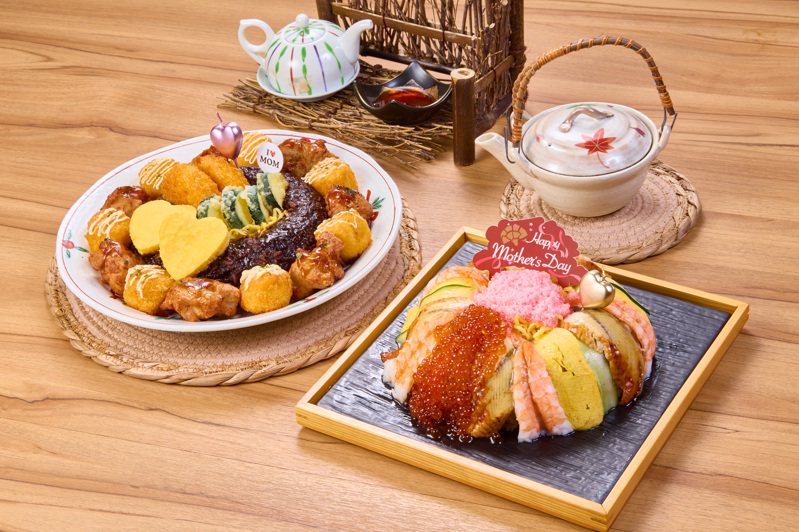 大江户町鳗屋打造2款母亲节限定「鳗鱼蛋糕」。图／大渔餐饮提供