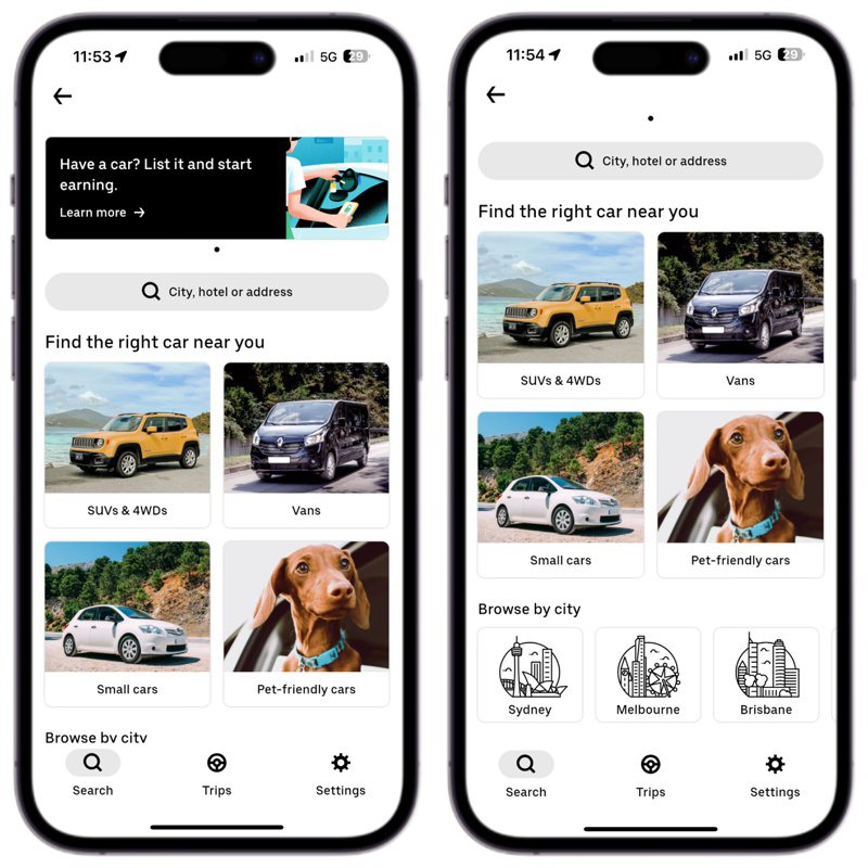 Uber Carshare租车零接触，用户从App搜寻适合的车辆预定，从租车到还车都在App上就能完成。记者黄筱晴／摄影
