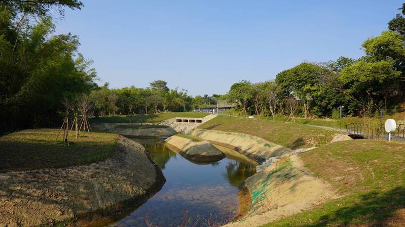 台南市南區哈赫拿爾森林預計5月完工、6月開放，市議員要求做好安全措施，維護遊客安全也守護生態。圖／南市水利局提供