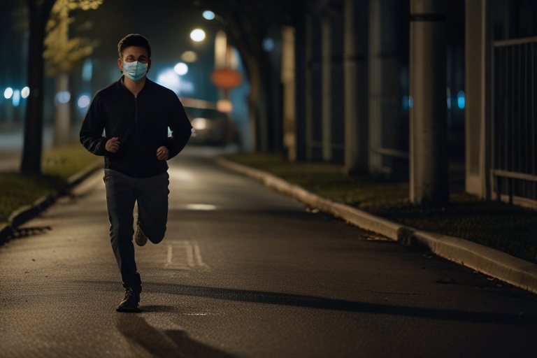 台北市環保局緊急發布，今因境外汙染物影響，空氣品質於晚間達紅色警示（AQI>150），指標汙染物為臭氧，因此提醒民眾隨時注意空氣品質狀況、減少戶外活動。情境示意圖。圖／AI生成