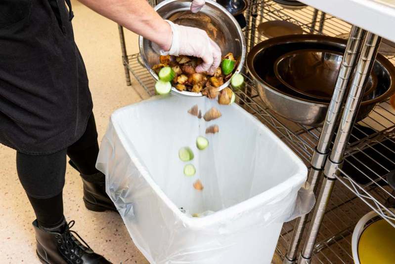 食物浪費大部份來自餐廳，藉由AI設計適合的餐點份量、精準預估需求，減少浪費。 圖片來源：Getty Images