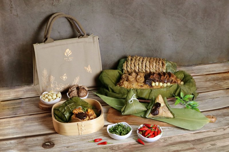 大地酒店即日起至6月7日推出「2024粽粽有赏」端午节粽子礼盒。图／大地酒店提供