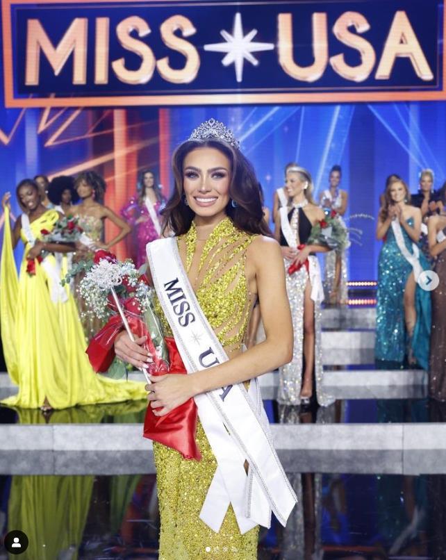 去年9月赢得美国小姐冠军头衔的沃特（Noelia Voigt）6日宣布放弃头衔。取自IG(photo:UDN)
