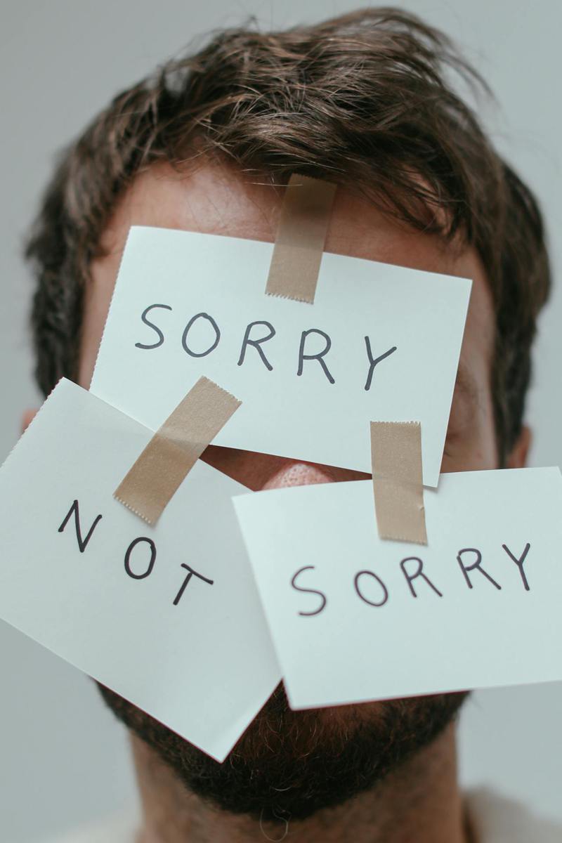 有網友感慨，在台灣「道歉」似乎變成很困難的事情。 圖／Pexels