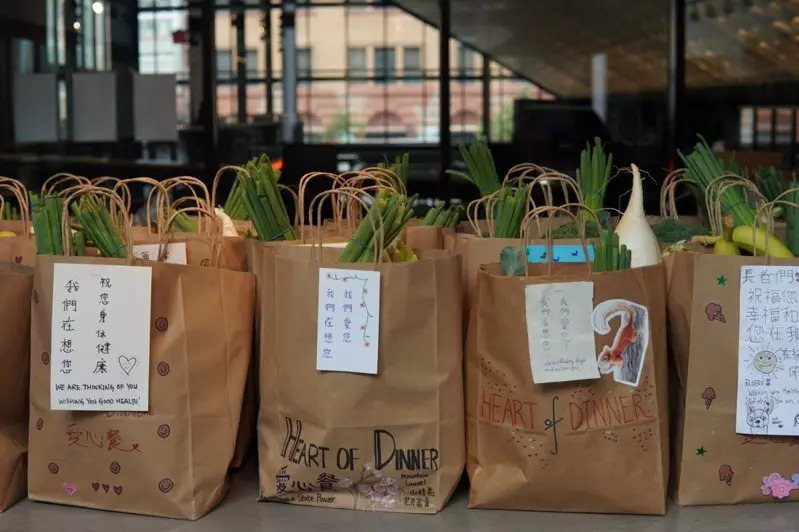 亚裔餐馆业者筹款捐餐，盼唤起大众注意并鼓励亚裔面对歧视犯罪。(取自「爱心餐」网站)(photo:UDN)