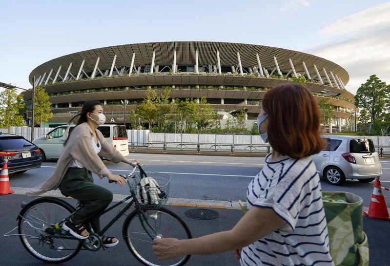 東京奧運主會場「新國立競技場」。（歐新社）