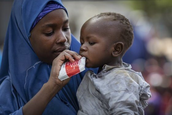 新冠疫情加上粮食价格上涨、粮食供应减少，奈及利亚东北部440万人「有一餐没一餐」。（取材自WFP）(photo:UDN)