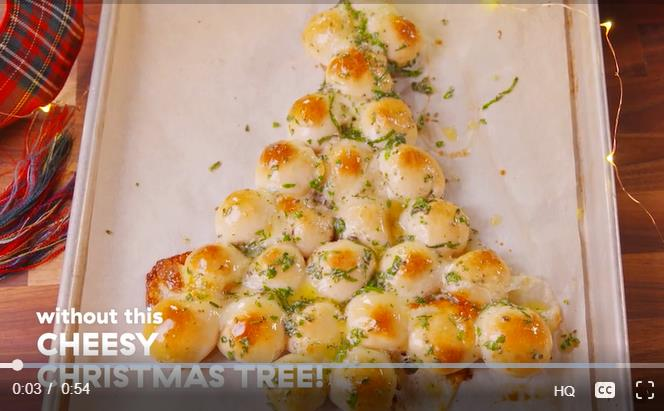 可以吃的「圣诞树」很适合当作派对小点心，可爱的造型更增节日欢乐气氛。图截自delish.com影片(photo:UDN)