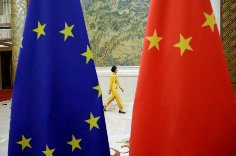 歐盟內部對中國立場分岐。（路透）