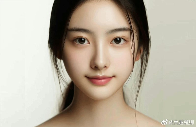 ChatGPT創建的最美中國女孩圖像，引起眾多網民議論紛紛。（取材自微博）