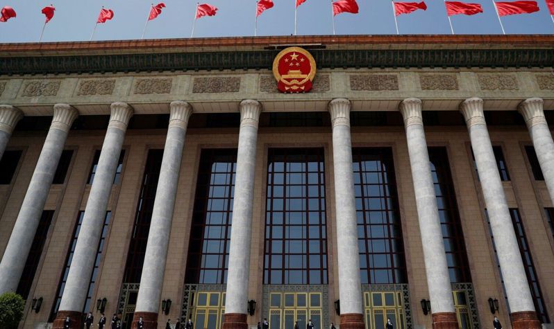 即將迎來兩會的北京人大會堂。(路透資料照片)