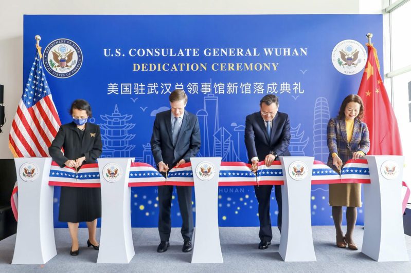 美國駐武漢總領事館日前舉行新館落成典禮，由美國駐華大使伯恩斯主持開幕式。（取材自美國駐華大使館官網）