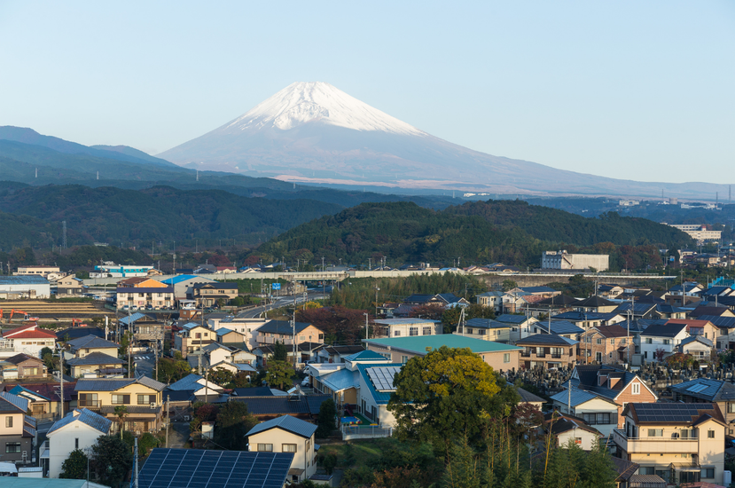 從靜岡縣看富士山。 圖／本質旅行