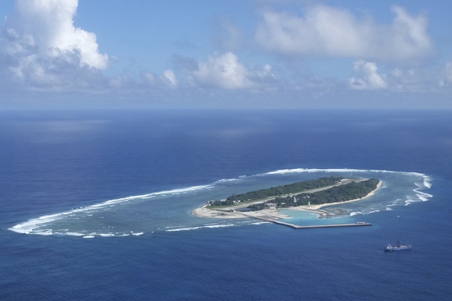 立法院外交及國防委員會原訂16日將考察太平島，後延到18日。圖為太平島2016年資料照片。美聯社