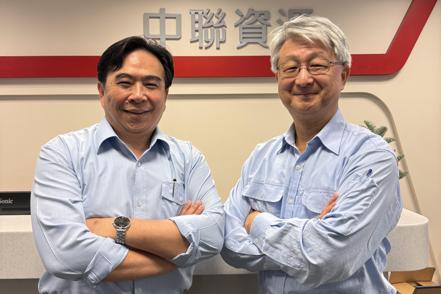 中聯資董事長林宏達（左）、總經理黃祥亞。 記者林政鋒／攝影