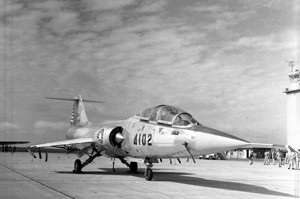 美國援助我國空軍的第一批F-104星式戰鬥機。圖／聯合報系資料照片