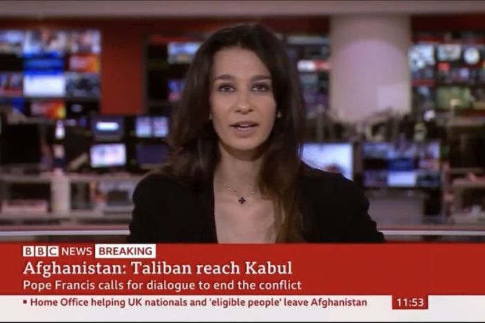 新聞播到一半 塔利班突來電 女主播結巴後專業應對 阿富汗風雲變色 全球 聯合新聞網