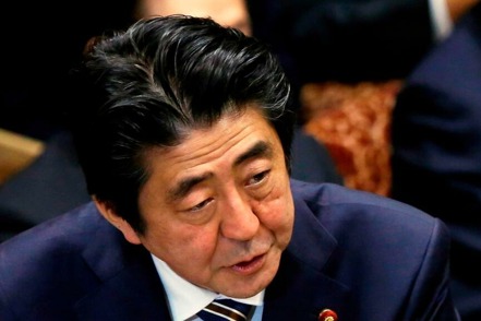 日本前首相安倍晉三。 路透