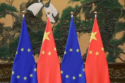 中國大陸與歐盟目前正於北京舉行中歐峰會，本次會議是雙方最高層接觸，尋求建立具建設及穩定關係的機會。示意圖。路透