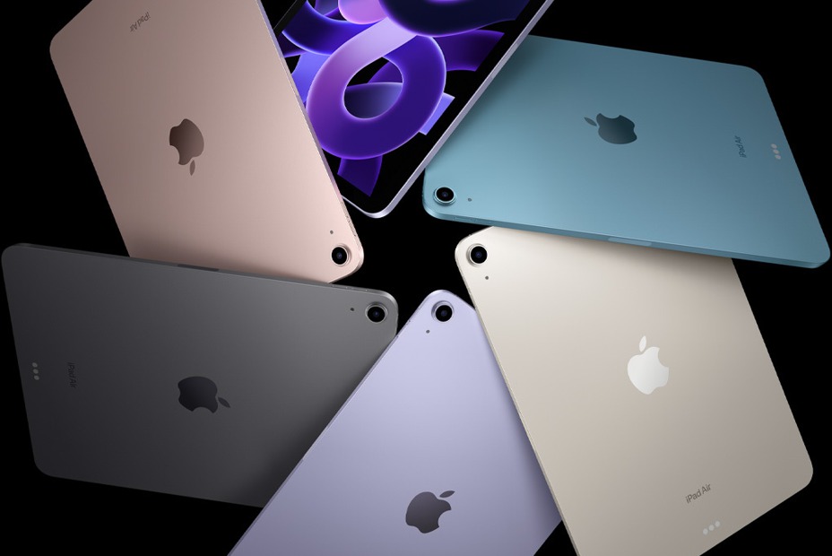 蘋果（Apple）新款iPad即將亮相，卻有爆料指出新iPad Air僅有一小變化。圖為蘋果iPad Air 5。（翻攝自蘋果官網）