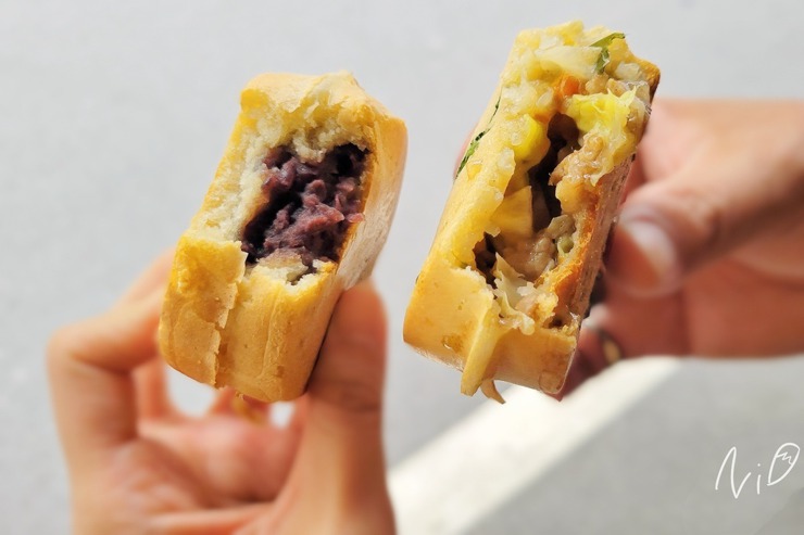 [嘉義東區]蘇記傳統<u>紅豆餅</u>。嘉義文化路攤位。超好吃的青菜口味!!
