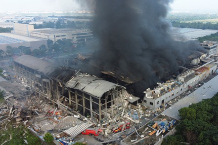 9月22日明揚國際科技股份有限公司發生火災爆炸，造成勞工、消防員等重大傷亡。 圖／聯合報系資料照