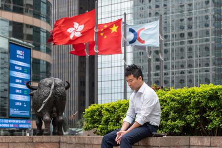 香港美國商會稱駐港美國公司希望香港停止談論國家安全，即使公司面臨日益上升的地緣政治風險。 （歐新社）