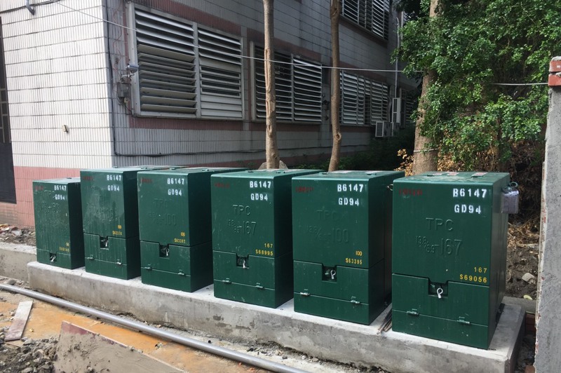 變電箱是街頭常見的電力設施，全台有139萬個，但很顧人怨。圖／新北市政府提供