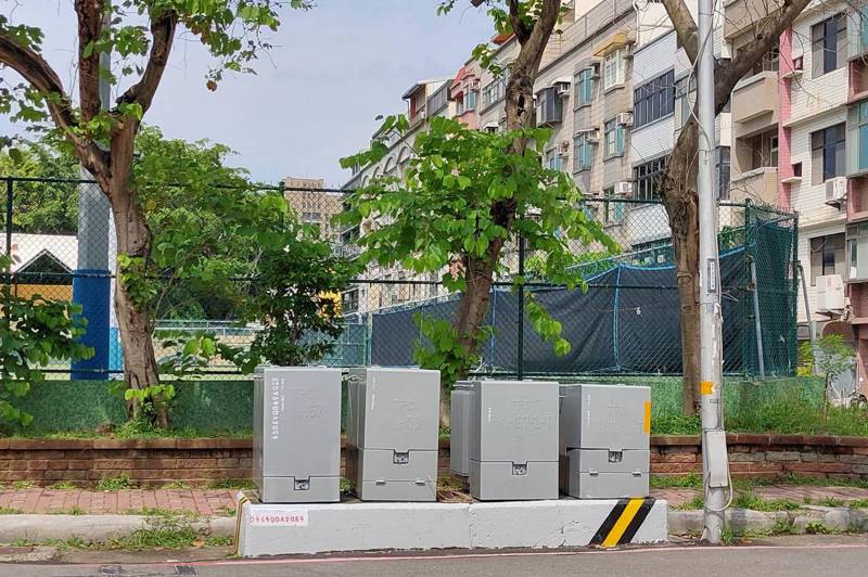 台電新竹區與新竹市政府合作，設置新美學的變電箱。圖／台電提供
