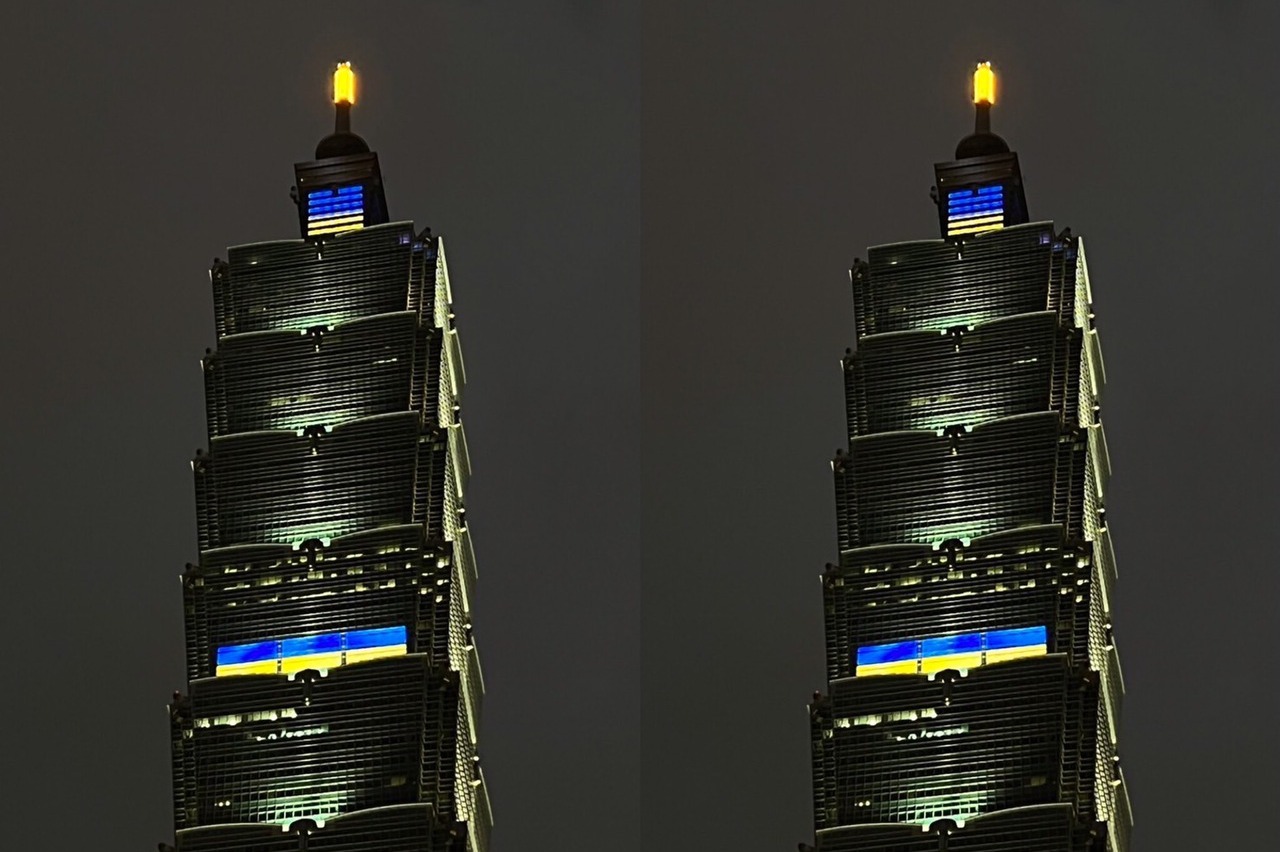烏克蘭國旗高掛台北夜空台北101點燈為和平祈願 生活新聞 生活 聯合新聞網