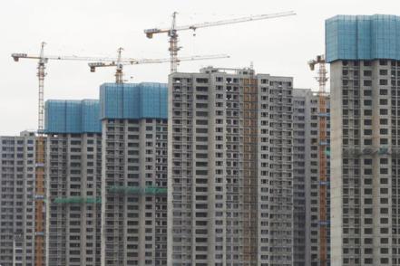 中國大陸房地產商接連暴雷，危機也漸漸擴大。 （美聯社照片）