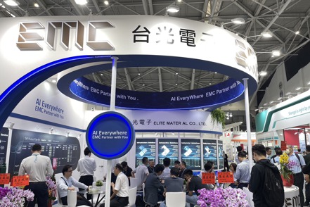 台光電參加2023台灣電路板國際展會。 記者尹慧中/攝影