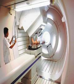 長庚醫院質子放射治療中心今動土，這是未來質子機治療室。 報系資料照