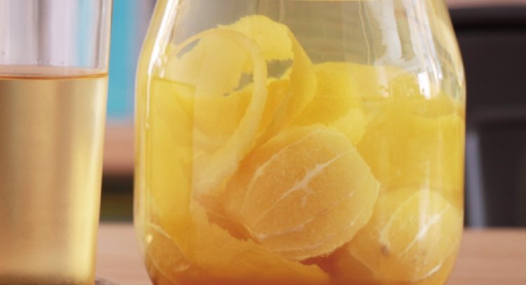 蜂蜜檸檬酒完成圖。