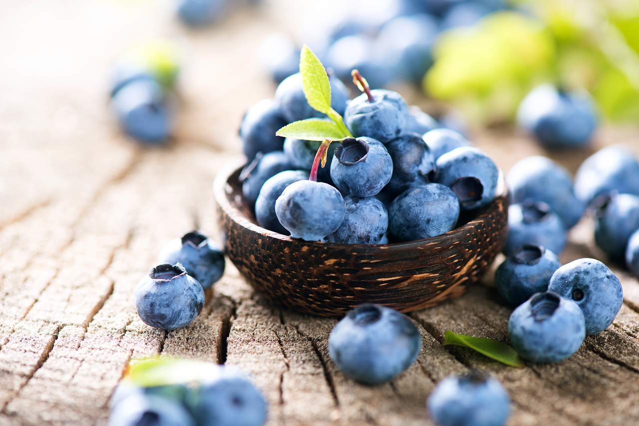 藍莓有使植物呈紅色、紫色和藍色的花青素，被證明能有效治療脂肪肝。