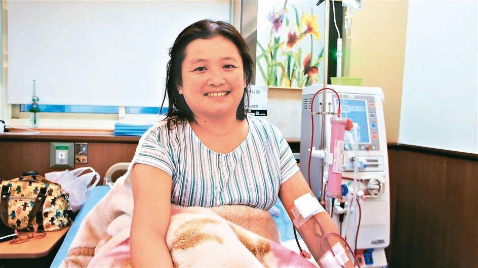 李湘漪每周固定洗腎3次，依舊積極面對人生。