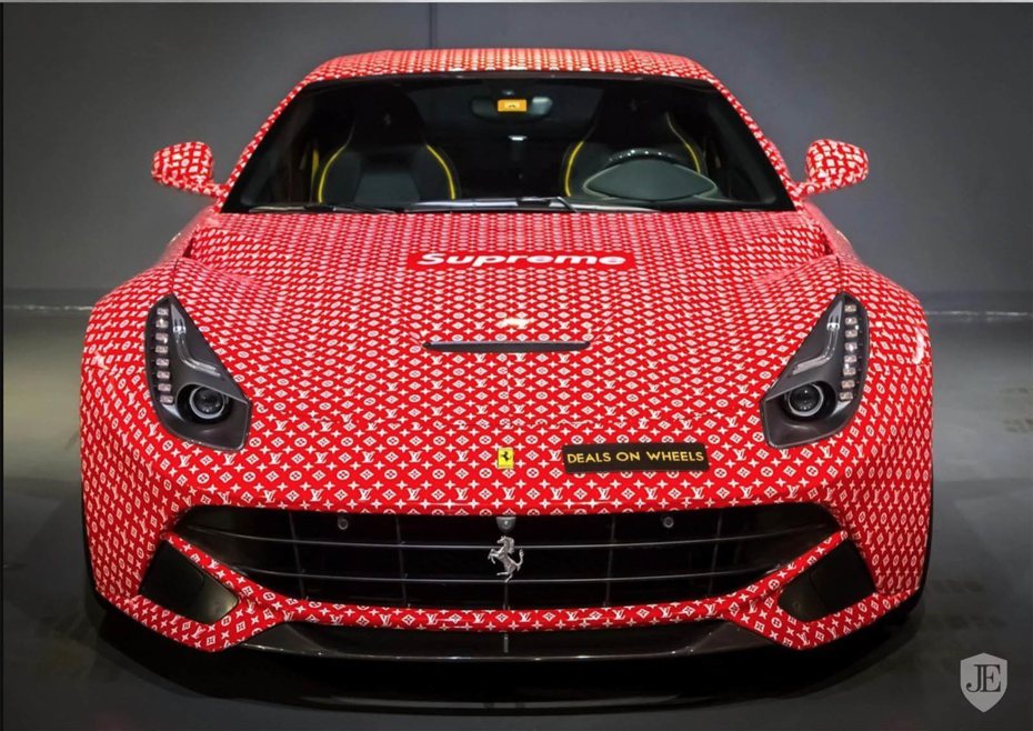 有錢杜拜屁孩玩膩了LV塗裝的Ferrari F12 上架拍賣, 車壇新訊